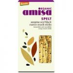 Amisa Spelt Snack Sticks – Sesame & Black Cumin – 150g