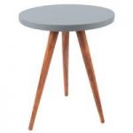 Sheesham Wood Side Table – Grey