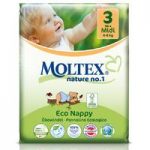 Moltex Nature Disposable Nappies – Midi – Size 3 – Pack of 34
